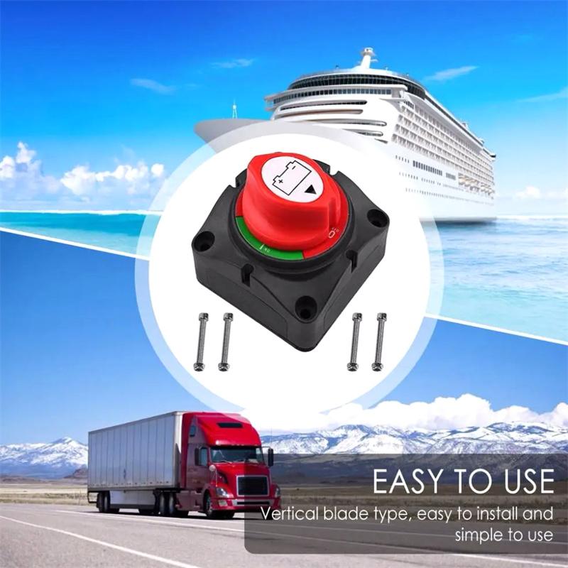 12-48 В Вкл./Выкл. Автомобильный выключатель аккумулятора, выключатель питания, выключатель питания, выключатель аккумулятора, главный выключатель для автомобиля, лодки, лодки