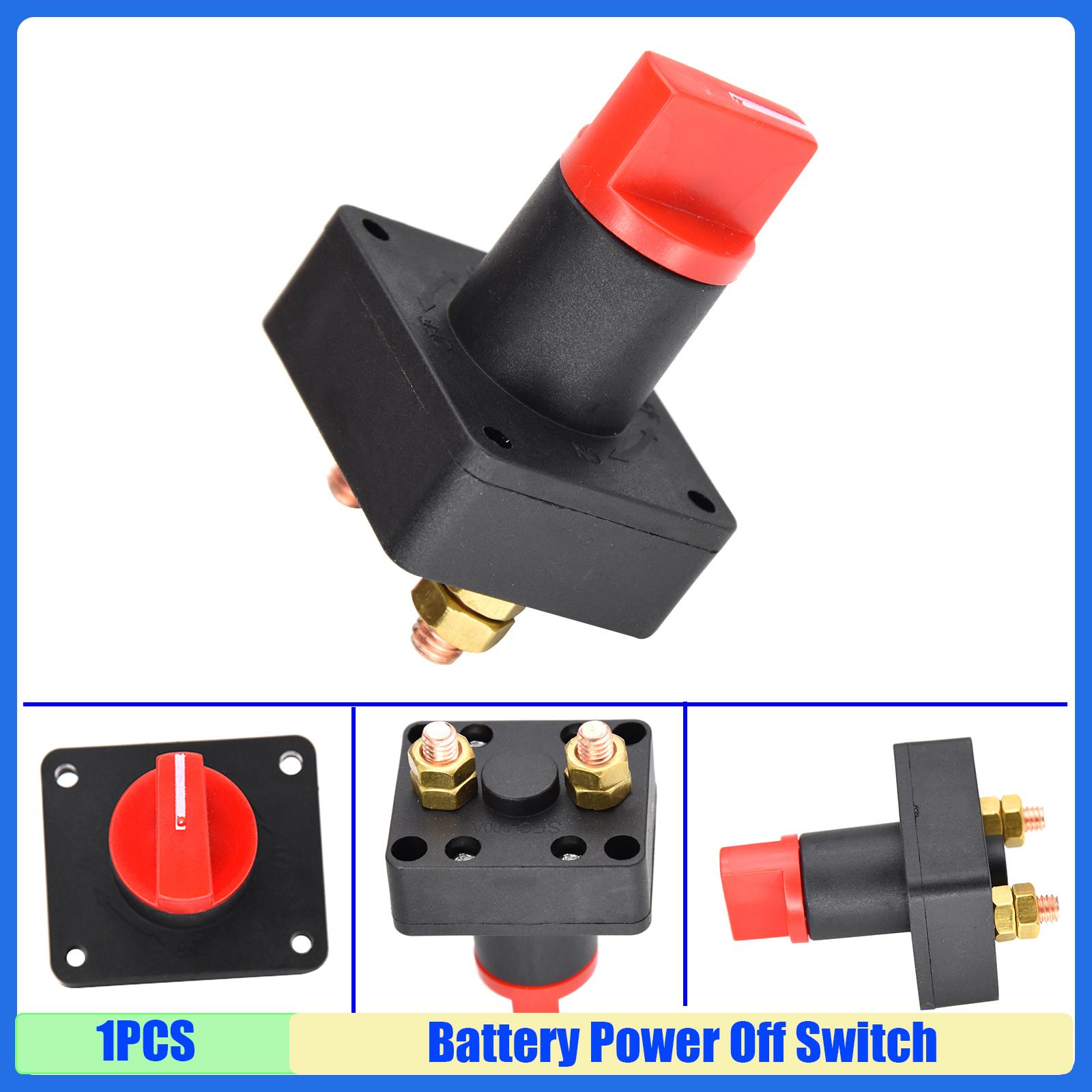 300A Автомобильный аккумуляторный выключатель, автоматический выключатель, главный выключатель, 2 винтовых клеммы, изолированный поворотный выключатель, ключевой выключатель